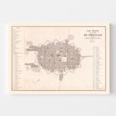 Vintage Map of Trujillo, Peru 1865