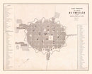 Vintage Map of Trujillo, Peru 1865
