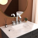 2 Handle Widespread Bathroom Faucet With Pop Up Drain And 2 Water Supply Lines - Brushed Nickel by HouseOfZazla