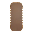 Oversized Wooden Floor Mirror With Unique Frame - Brown by HouseOfZazla