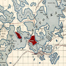 Vintage Map of Lake Minnetonka, 1881