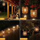 2 Pack Solar Lanterns Outdoor Waterproof