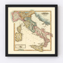 Vintage Map of Italy 1823