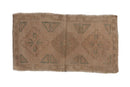 1.5x3 Vintage Distressed Oushak Rug Mat