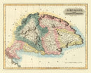 Vintage Map of Hungary 1823