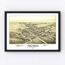 Vintage Map of Fleetwood, Pennsylvania 1897