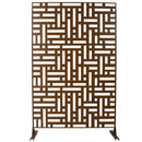 Decorative Freestanding Metal Privacy Screen For Indoor & Outdoor Use