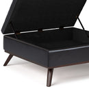 Owen - Multifunctional Square Coffee Table Storage Ottoman by HouseOfZazla