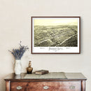 Vintage Map of Forest City, Pennsylvania 1889