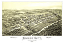 Vintage Map of Forest City, Pennsylvania 1889
