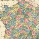 Vintage Map of France 1823