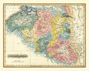 Vintage Map of Netherlands 1823
