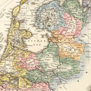 Vintage Map of Holland 1823