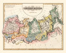 Vintage Map of Russia 1823