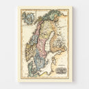 Vintage Map of Norway 1823