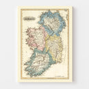 Vintage Map of Ireland 1823