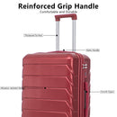 3 Pieces Set 20" / 24" / 28" Spinner Wheel Luggage With Combination Lock by HouseOfZazla