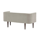 Farrah - Accent Bench With Low Back & Sides - Cream by HouseOfZazla