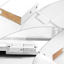 36" x 80" Five Panel Wood Primed Standard Door Slab, DIY Unfinished Solid Wood Paneled Door, Interior Single Door Slab