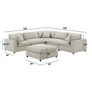 Cassandra - Sofa With Ottoman by HouseOfZazla