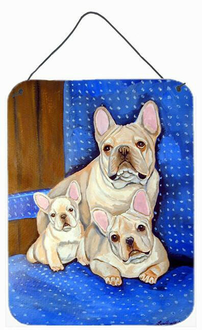 White Frenchies in Momma's Chair French Bulldog Wall or Door Hanging Prints