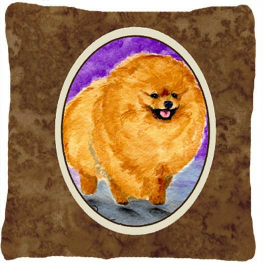 Pomeranian Decorative   Canvas Fabric Pillow