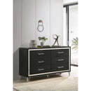 Malcolm - 6 Drawer Dresser Cabinet - Black by HouseOfZazla