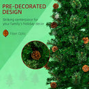 Slim Pine Needles Xmas Tree - 7.5 Foot Pencil Christmas Tree