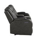 Benz - Power Recliner Set With LED Lighting And USB Charging by HouseOfZazla