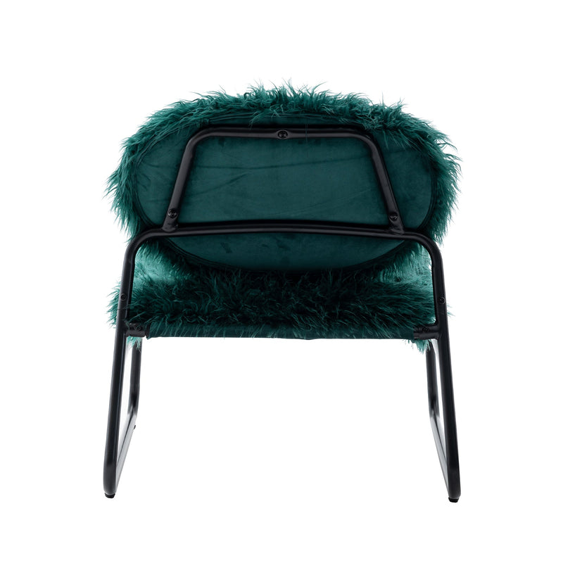 Accent Chair - Modern Industrial Slant Armchair with Metal Frame - Premium High Density Soft Single chair for Living Room Bedroom