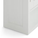 Acadian - Double Door Wall Cabinet - Pure White by HouseOfZazla