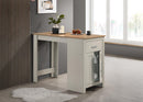 Alonzo - Small Space Counter Height Dining Table With Cabinet And Drawer Storage by HouseOfZazla