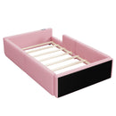 Platform Bed With Guardrail And Charging Station by HouseOfZazla