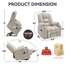 Power Lift Recliner Chair with Massage and Heat