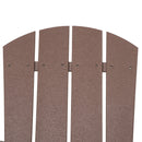 Adirondack Chair, Faux Wood Patio & Fire Pit Chair, Weather Resistant HDPE for Deck, Outside Garden, Porch, Backyard, Brown