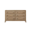 6 Drawer Dresser - Sand - Wood by HouseOfZazla