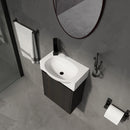 Modern Bathroom Vanity With Ceramic Basin, Wall Mounted Floating Sink Combo, Storage Cabinet by Unique Piece Furniture