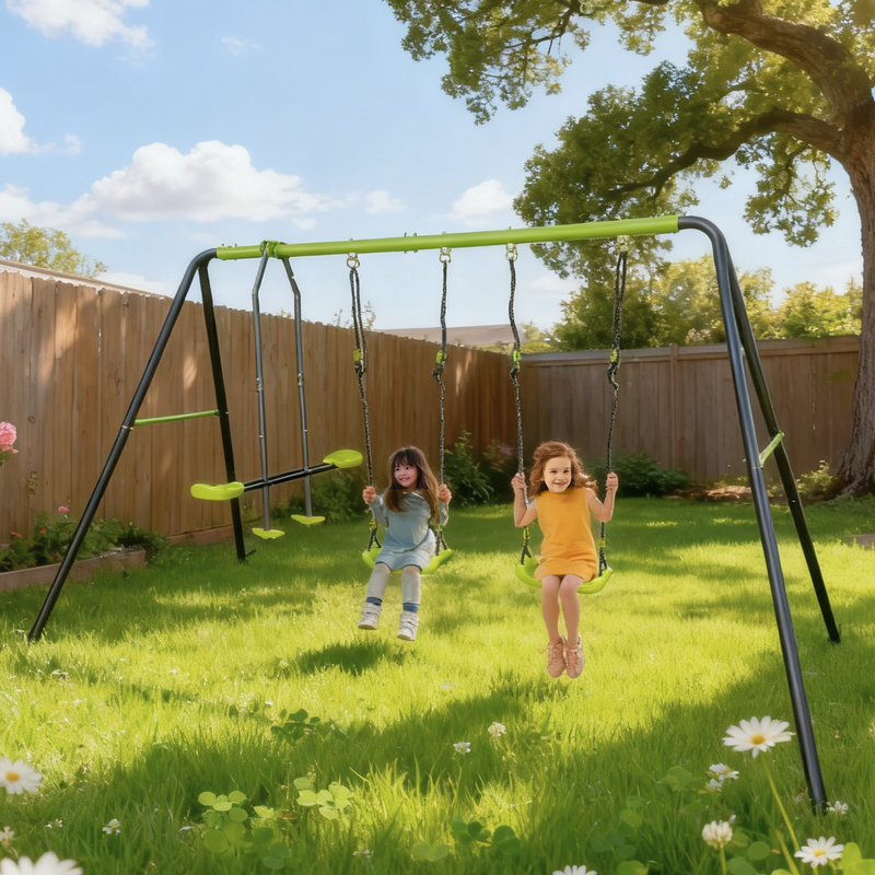 XNS081 Lime Swing Set, photo 5 of 10