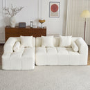 Sectional Free Combined Sofa With 2 Side Pockets by HouseOfZazla