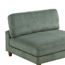 Armless Chair For Living Room - Sage by HouseOfZazla