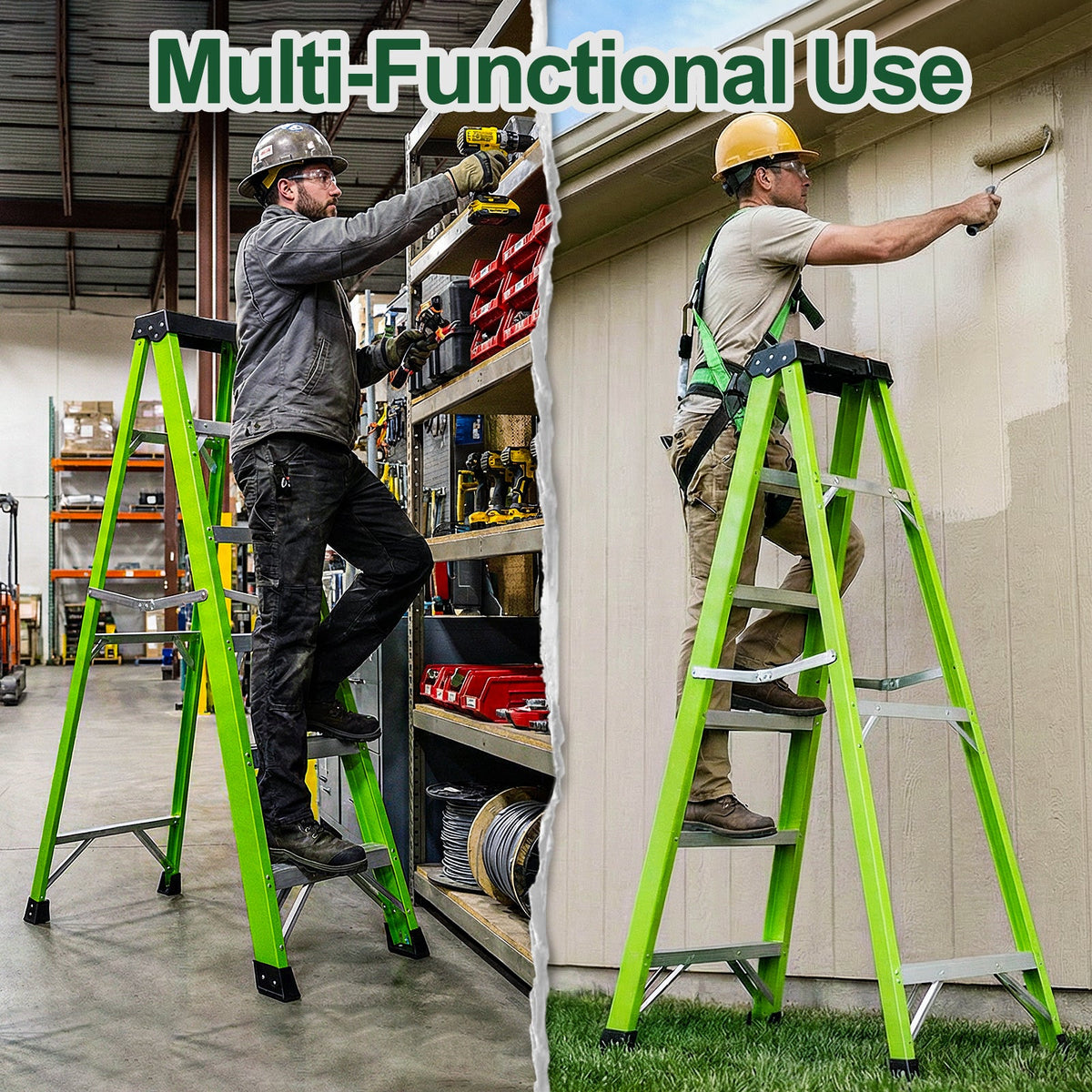 Fiberglass Ladder with Tool Tray, photo 2 of 6