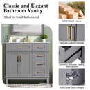 Modern Bathroom Vanity With Ceramic Sink, Soft Close Storage Cabinet by Unique Piece Furniture