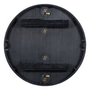 5-Piece Retro Functional Dining Set with Extendable Round Table with Removable Middle Leaf and 4 Upholstered Chairs for Dining Room and Living Room (Black)