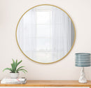 Wall Circular Mirror Metal Framed Mirror Round Vanity Mirror Dressing Mirror, For Bathroom, Living Room, Bedroom Wall Decor by Unique Piece Furniture
