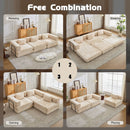Convertible Floor Sofa Bed, Boneless Modular Sectional Sofa For Living Room by HouseOfZazla