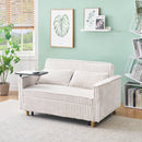Pull Out Sofa With Movable Tabletop And USB Ports