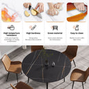 Modern Man-Made Stone Round Dining Table-Position For 6 People by Unique Piece Furniture