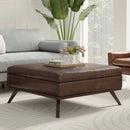 Owen - Multifunctional Square Coffee Table Storage Ottoman by Unique Piece Furniture