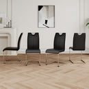 Modern Dining Chairs With Padded Seat And Metal Legs by HouseOfZazla
