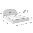 Archie Puffy Grounded - Upholstered Platform Bed by HouseOfZazla